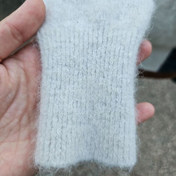 Bartolini Womens Vneck Two Tone Sweater Alpaca Wool Made in Italy Size M - Picture 5 of 7